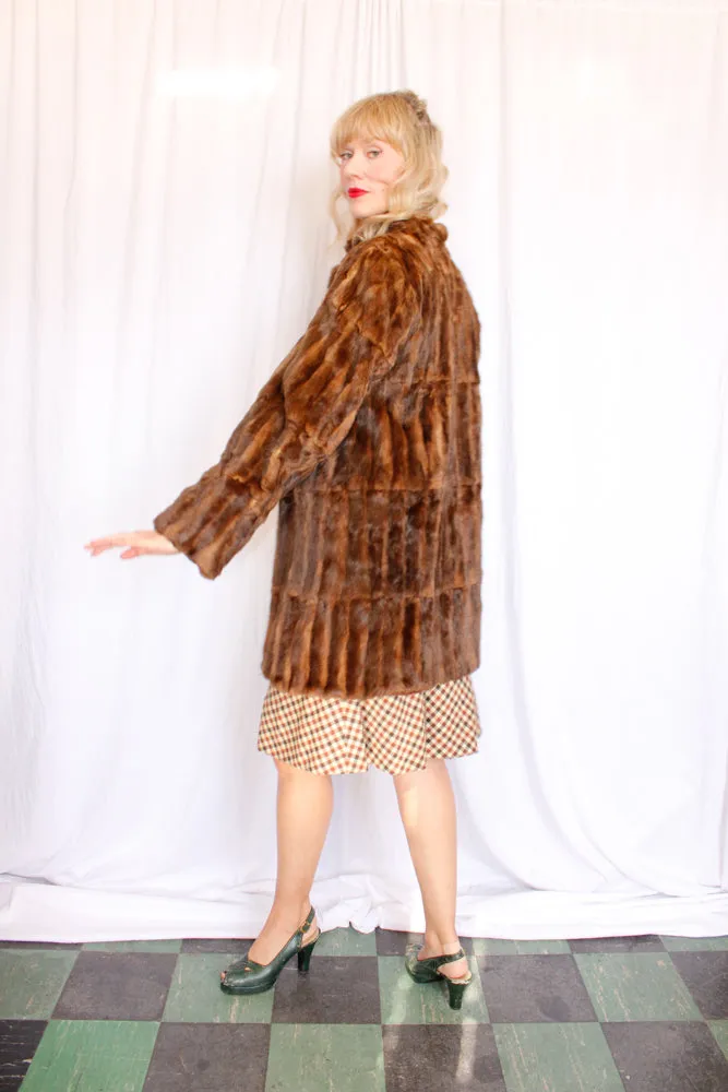 1940s Luxe Fur Coat - Medium