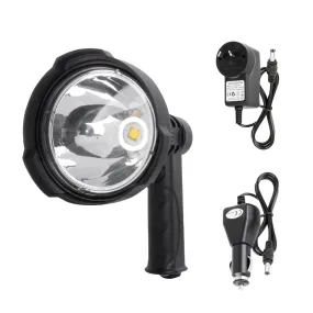 25W Handheld Spot Light Rechargeable LED Spotlight Hunting Shooting 12V