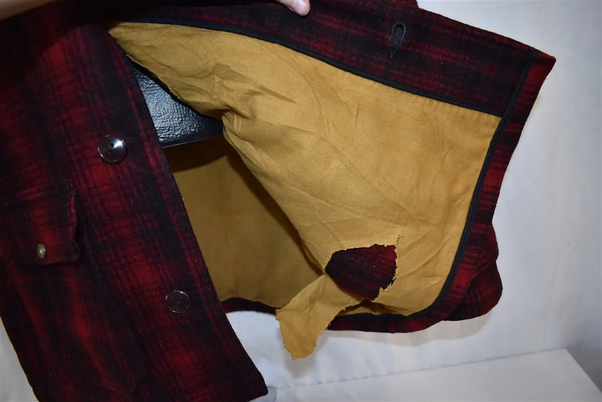 60s Woolrich 503 Wool Plaid Hunting Jacket Extra Large