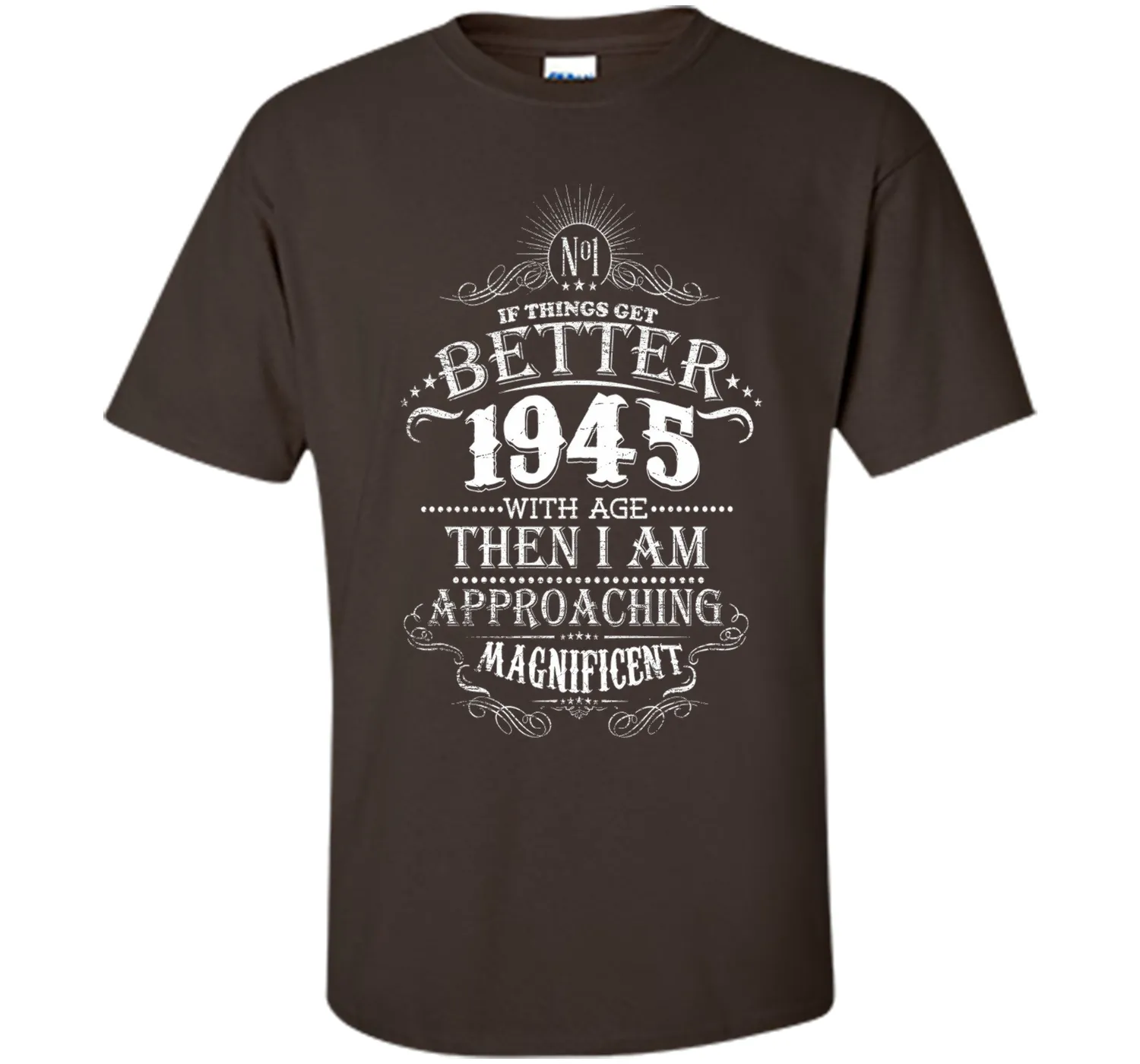 71th Years Old 1945 Vintage Awesome T-Shirt Gift Birthday