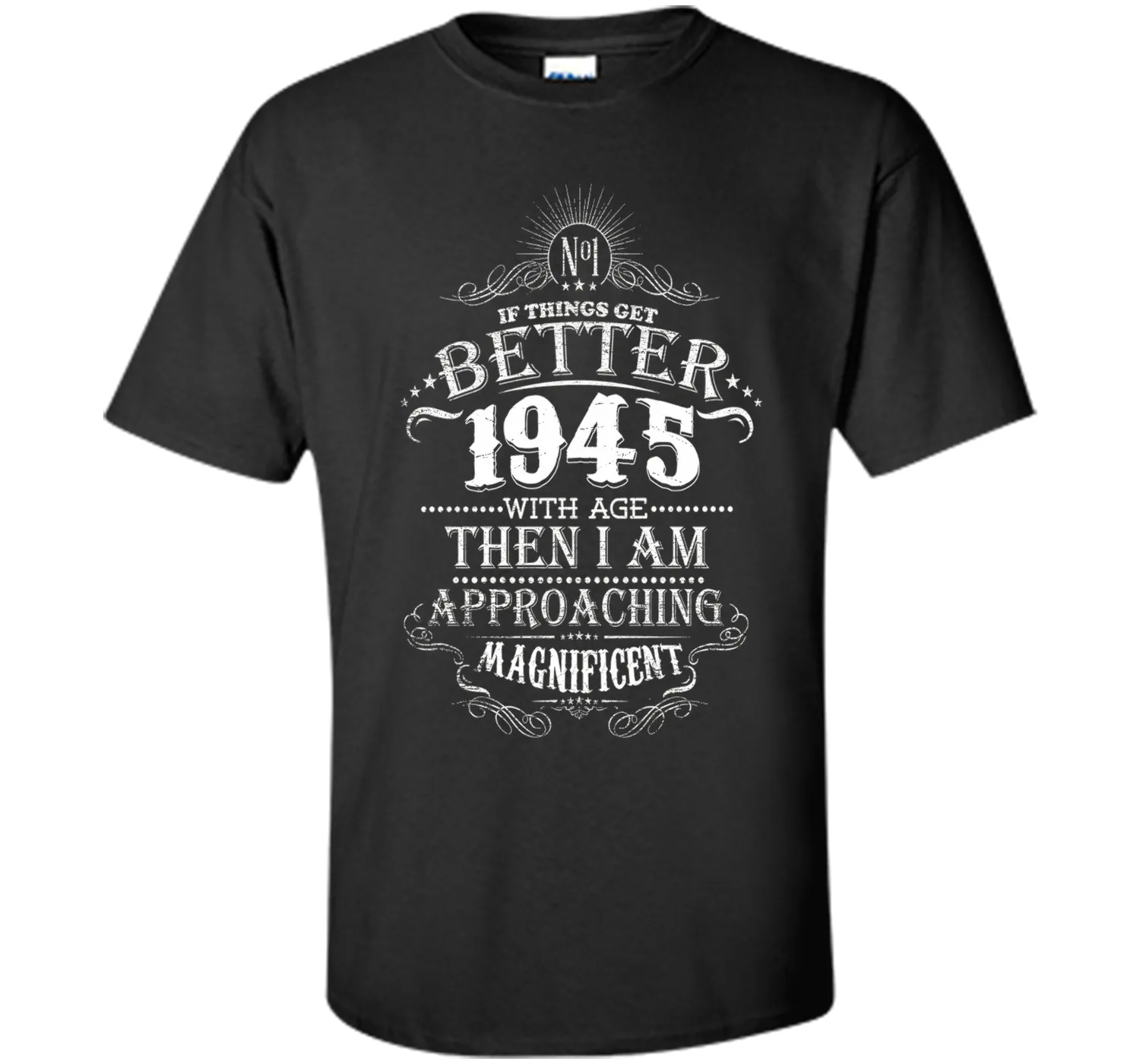71th Years Old 1945 Vintage Awesome T-Shirt Gift Birthday
