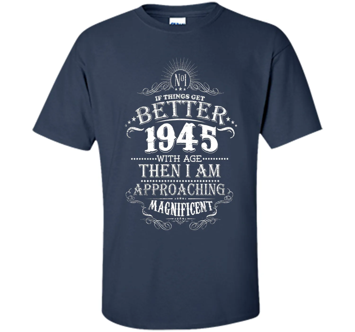 71th Years Old 1945 Vintage Awesome T-Shirt Gift Birthday