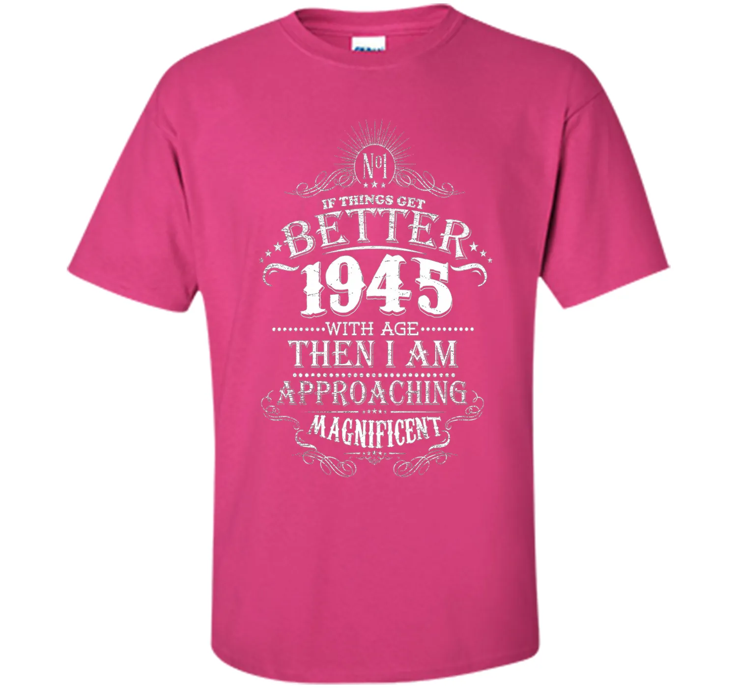 71th Years Old 1945 Vintage Awesome T-Shirt Gift Birthday