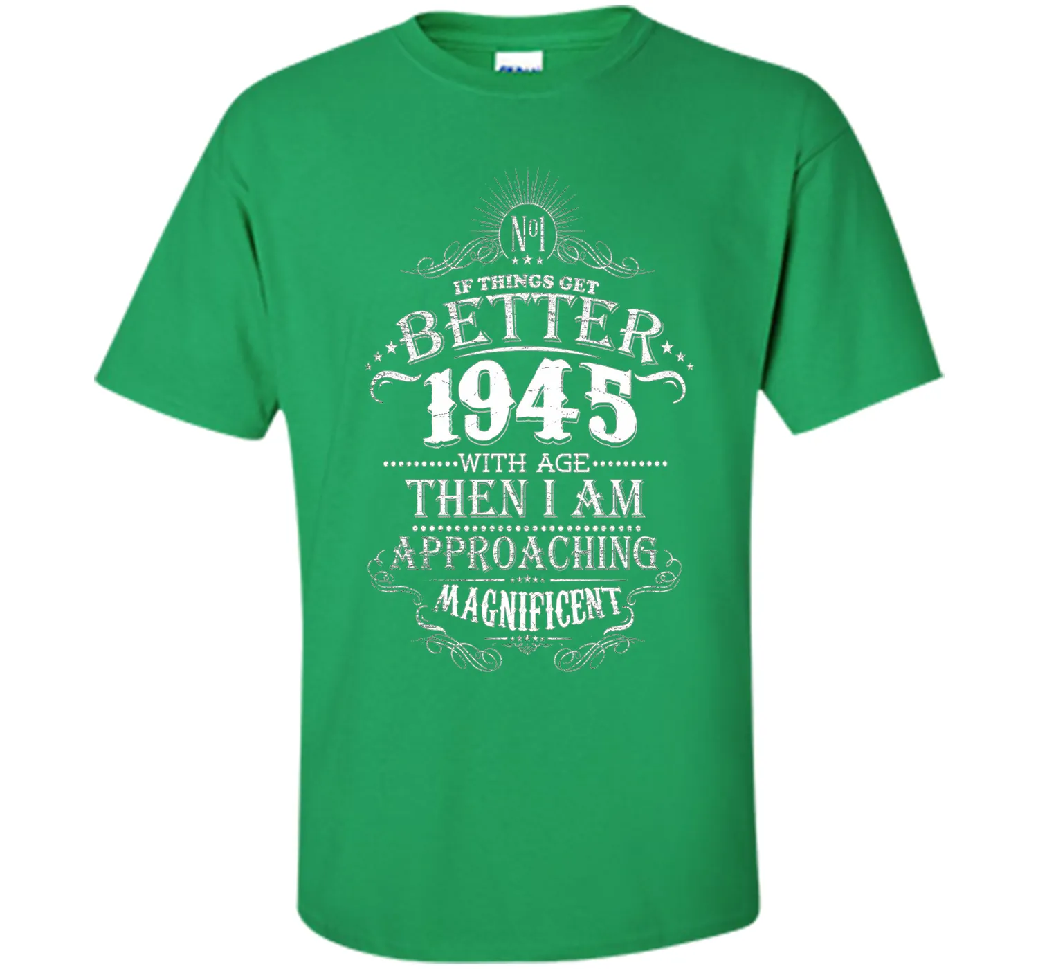 71th Years Old 1945 Vintage Awesome T-Shirt Gift Birthday