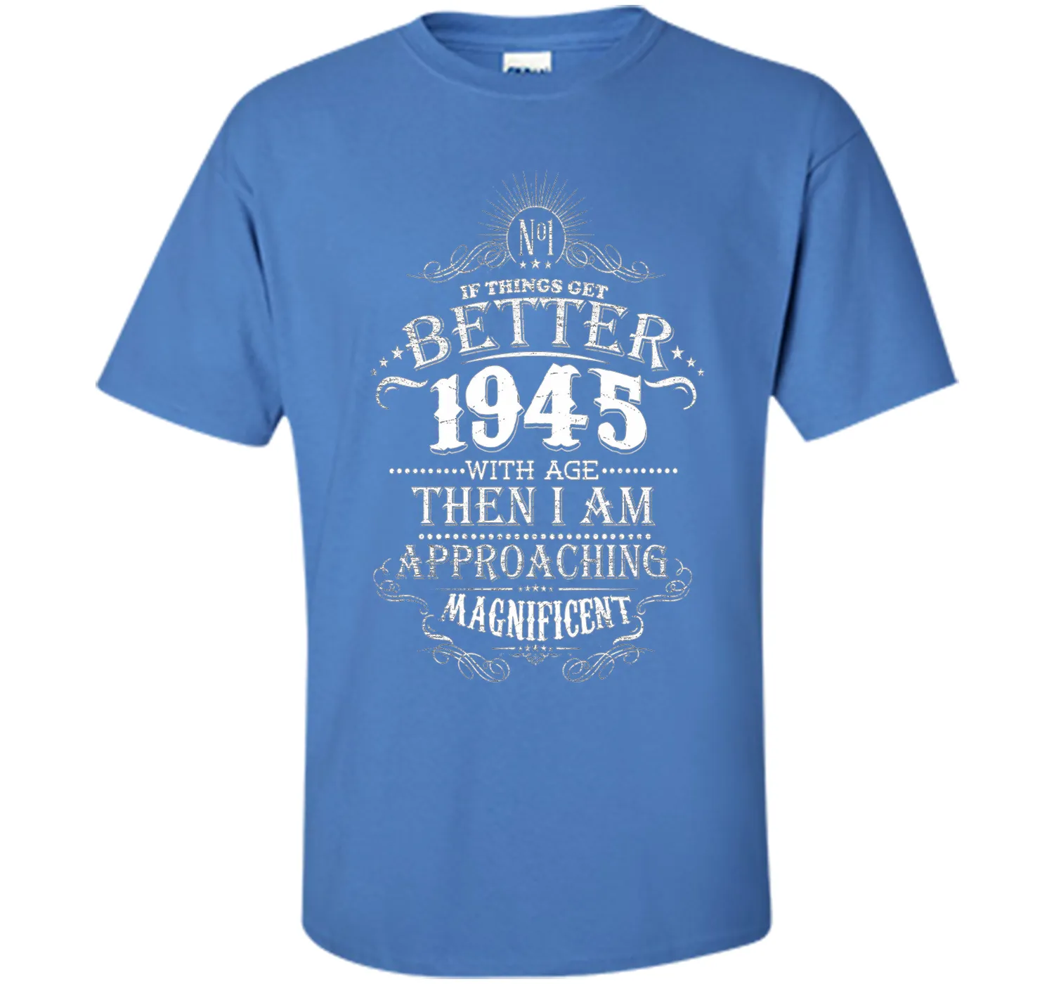71th Years Old 1945 Vintage Awesome T-Shirt Gift Birthday