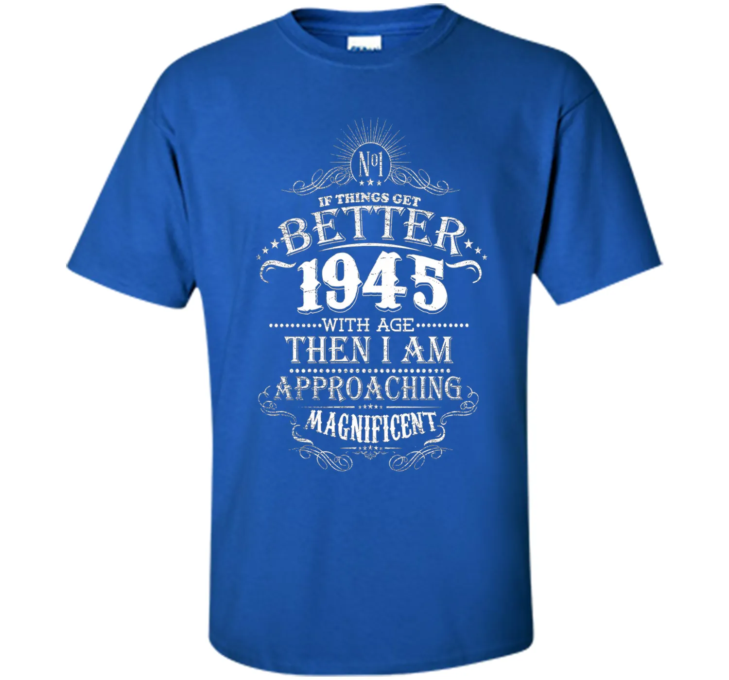 71th Years Old 1945 Vintage Awesome T-Shirt Gift Birthday