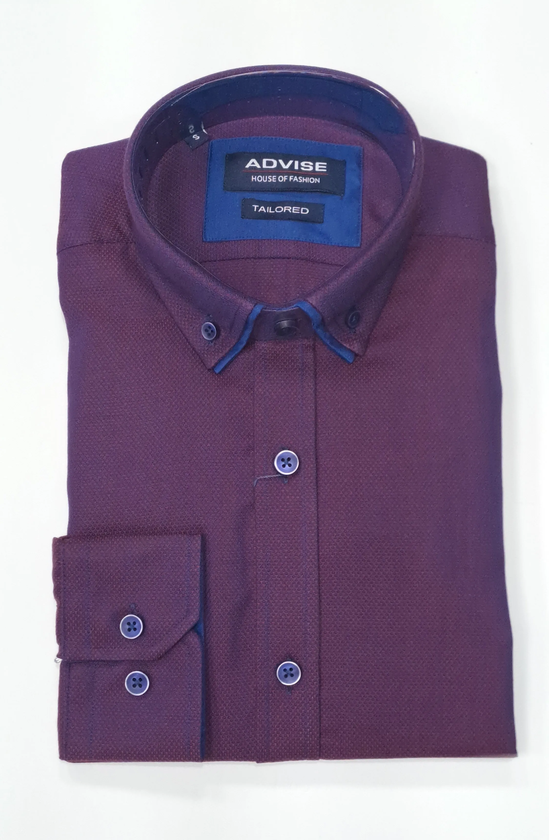 Advise Long Sleeve Casual Shirt 857 - Burgundy