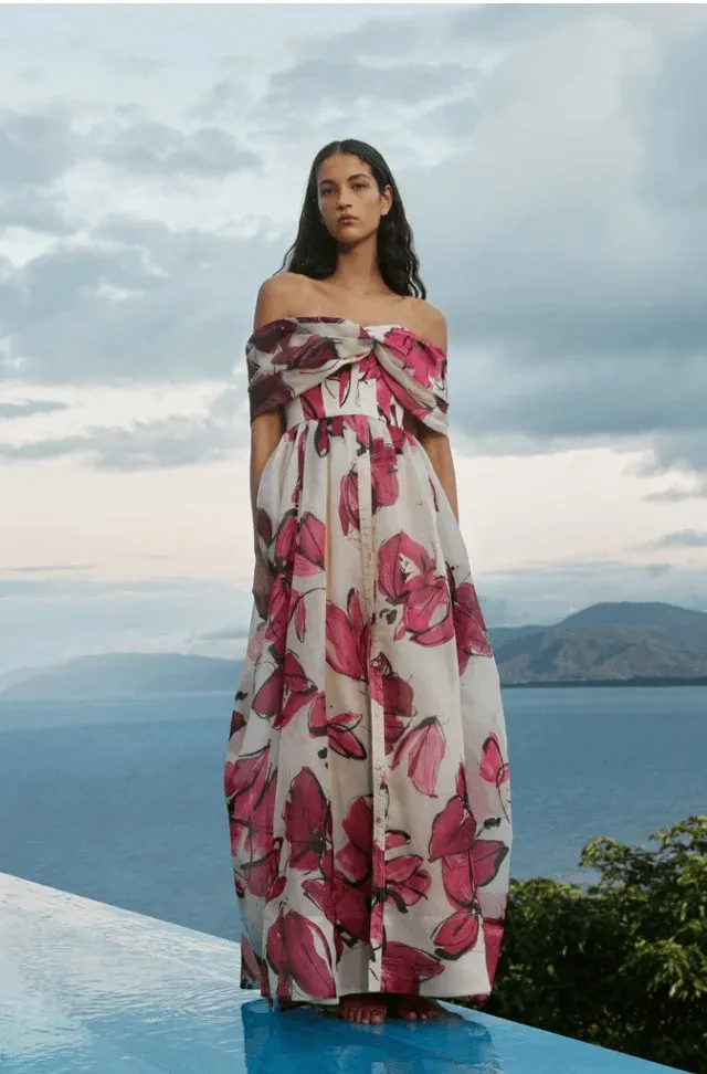 Aje Cordelia Corseted Maxi Dress