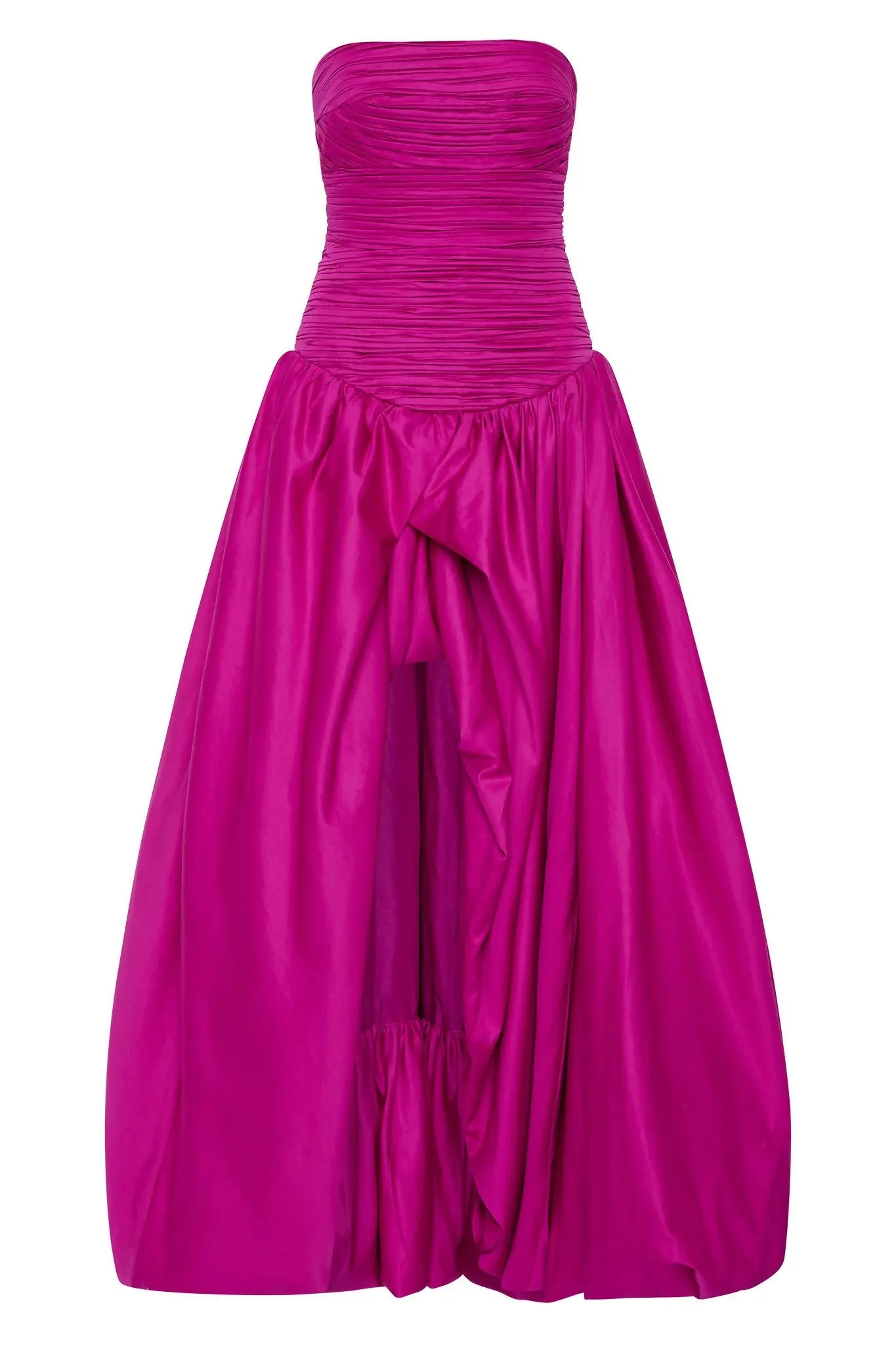 Aje Violette Bubble Hem Maxi Dress in Deep Magenta Size 8