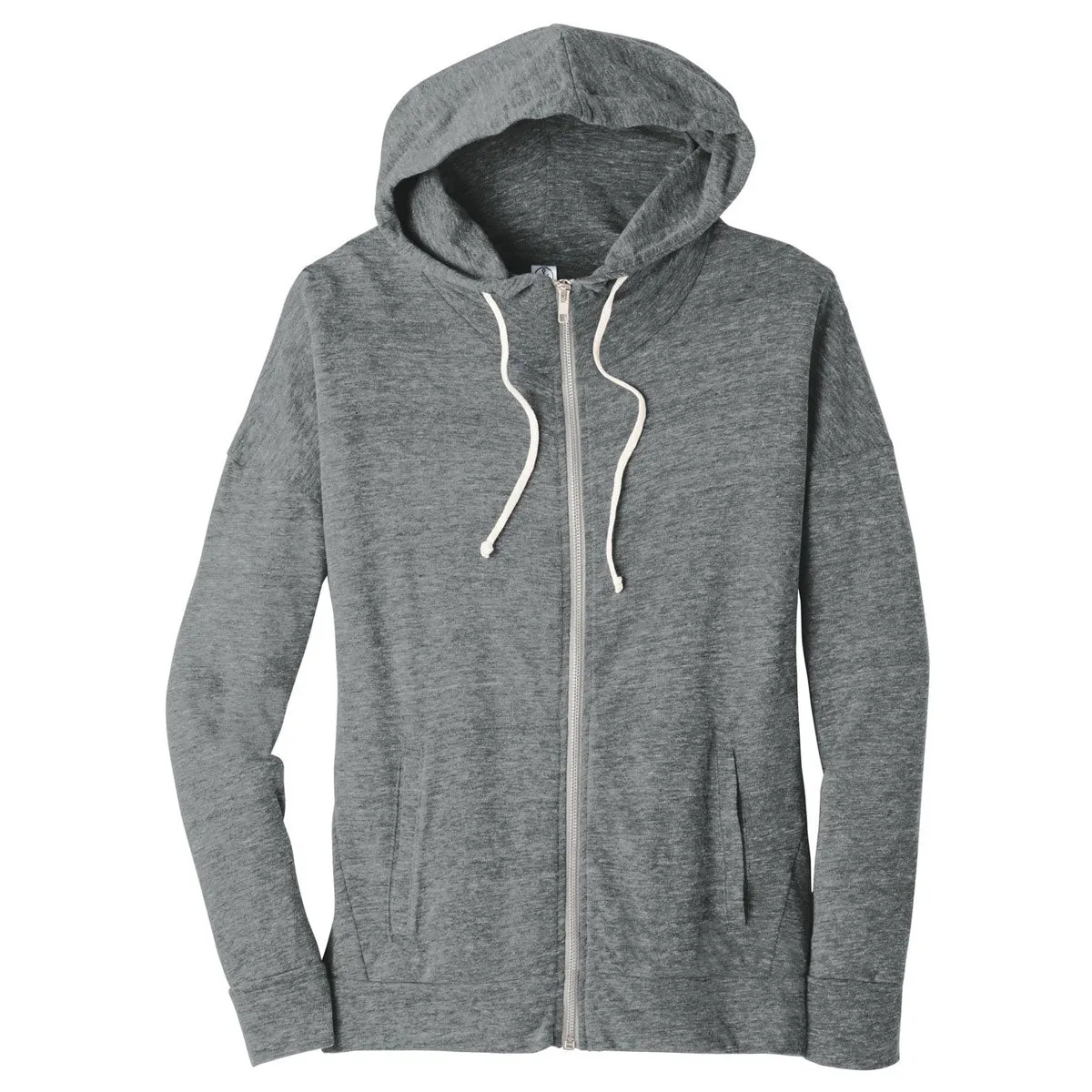 Alternative Women's Eco Grey Eco-Jersey Cool-Down Zip Hoodie