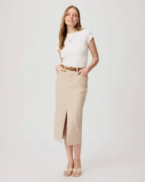 Angela Midi Skirt Soft  Beige