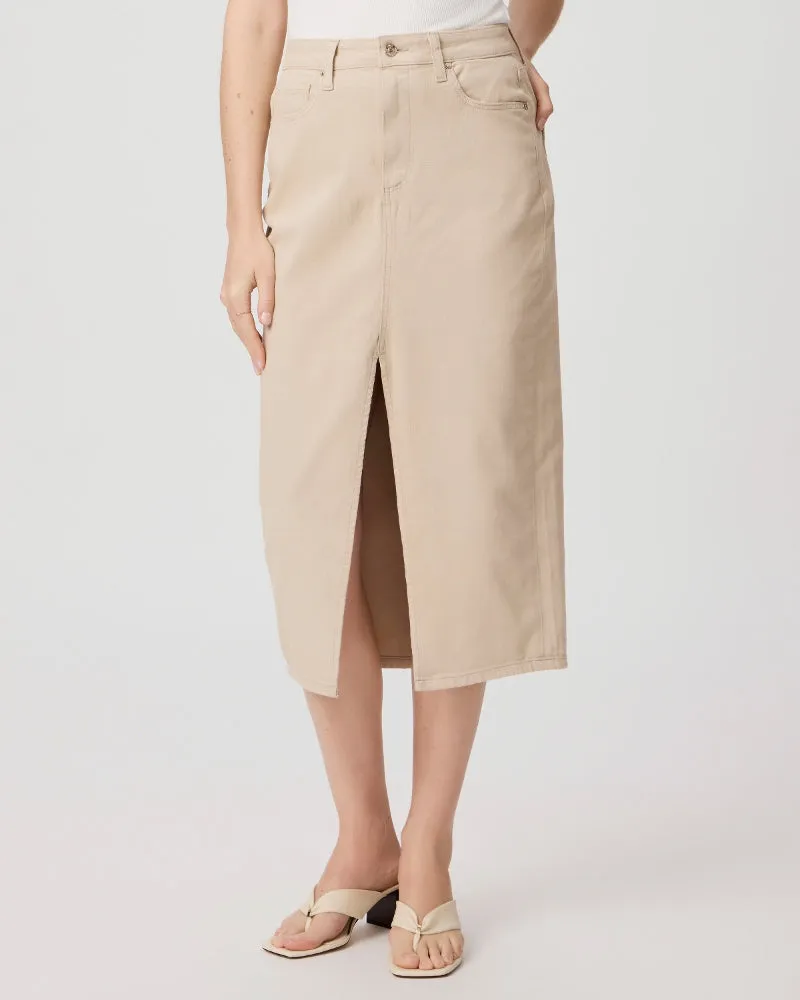 Angela Midi Skirt Soft  Beige