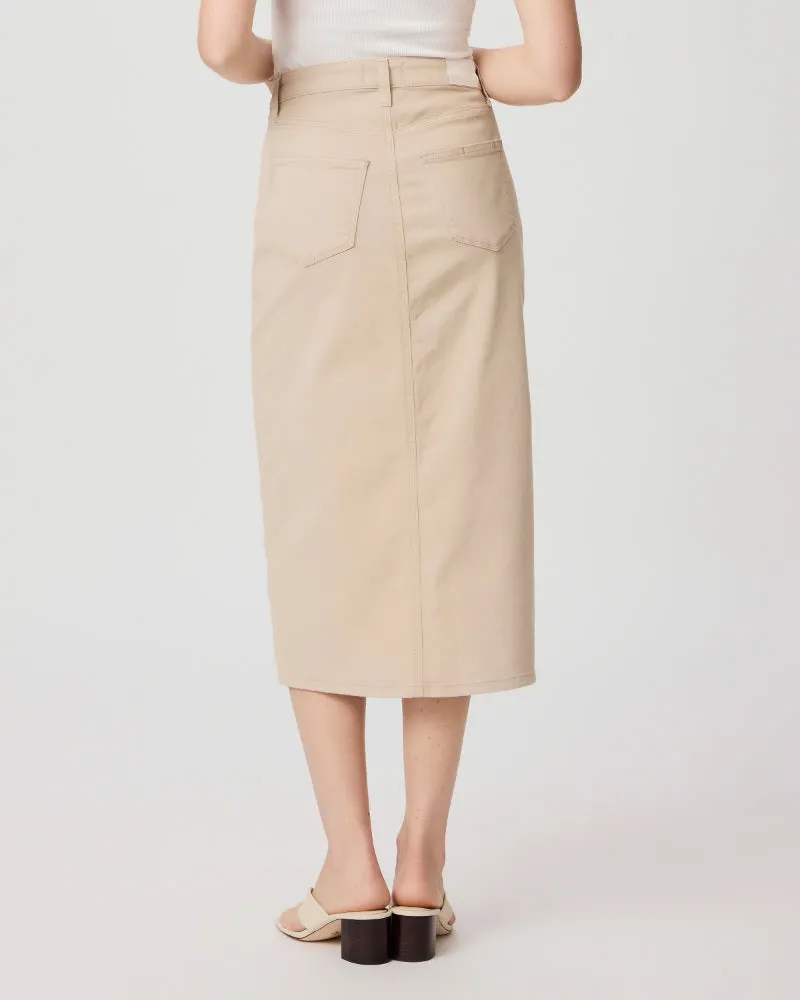 Angela Midi Skirt Soft  Beige