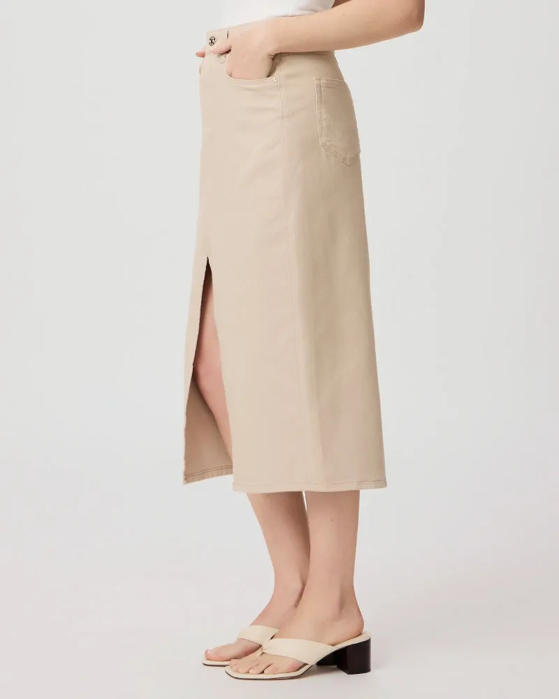 Angela Midi Skirt Soft  Beige