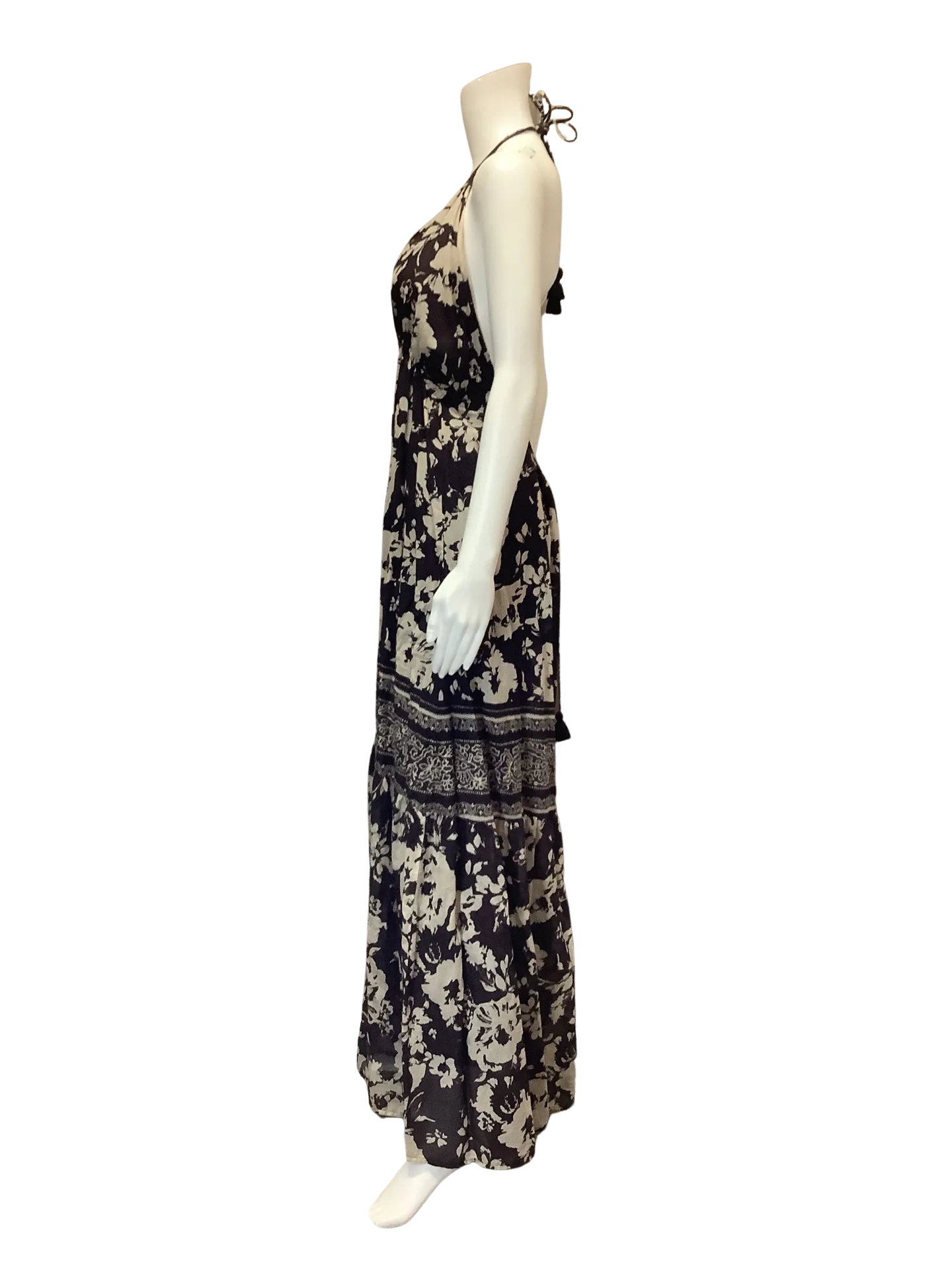 ba&sh Women's Maxi Sleeveless Dress Floral Print Size: M