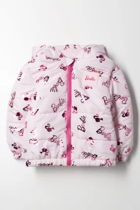 Barbie Puffer Jacket Pink