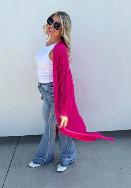 BLAKELEY Kandias Knit Cardigan Pink