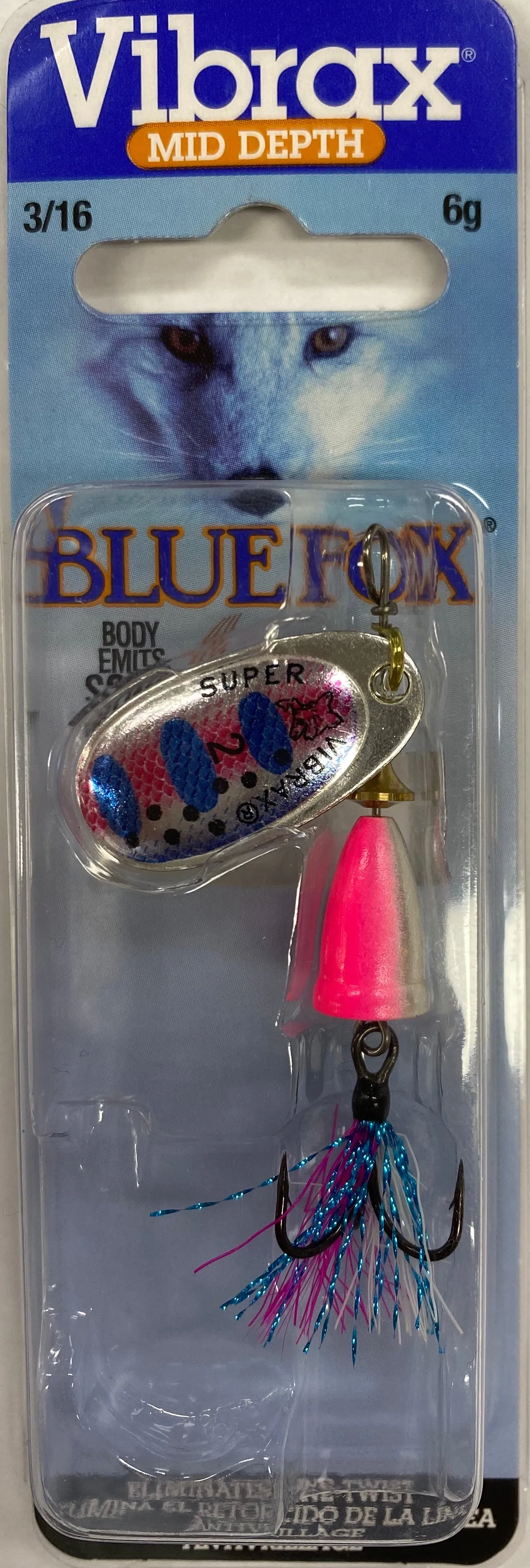 Blue Fox Vibrax Fox Tail Size 2