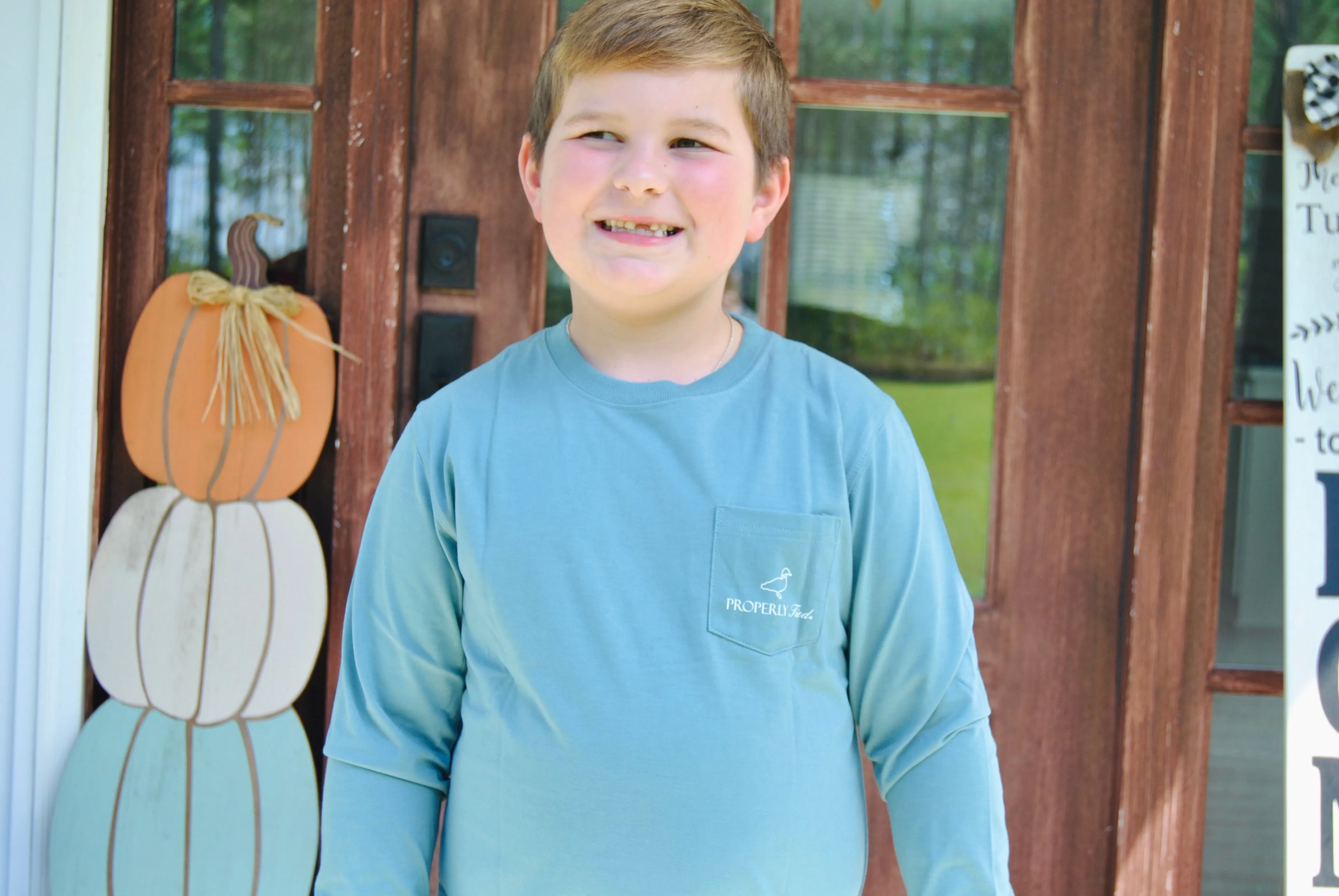 Boys Properly Tied Boat Ride Long Sleeve Tee