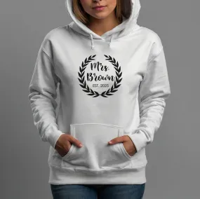 Bridal Hoodie - Just Married - New Mrs - Cosy Fleece