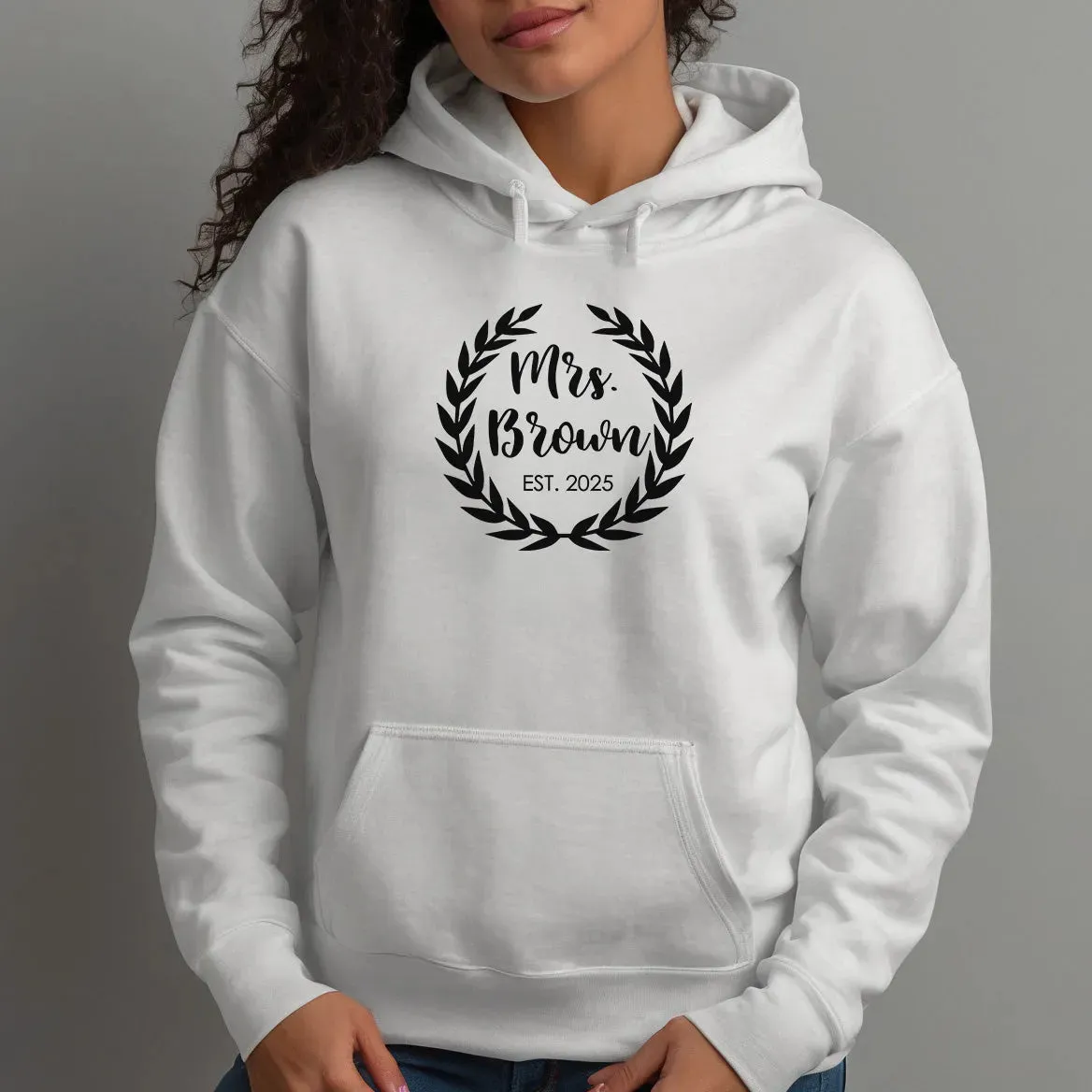 Bridal Hoodie - Just Married - New Mrs - Cosy Fleece