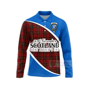 Brodie Family Crest Tartan Long Sleeve Polo Shirt Celebrate Saint Andrew's Day in Style