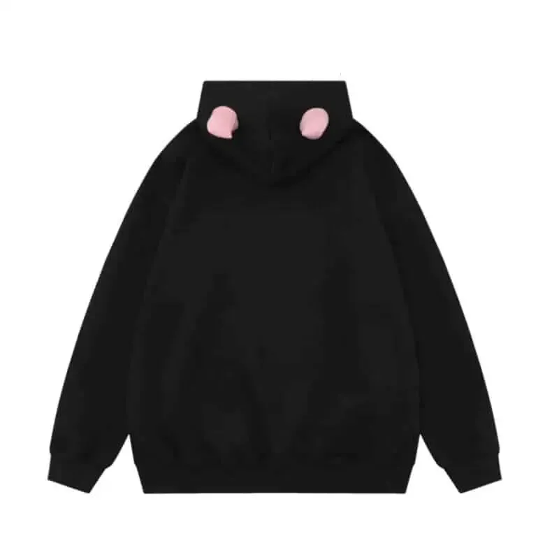 Broken Heart and Devil Horns Embroidery Hoodie
