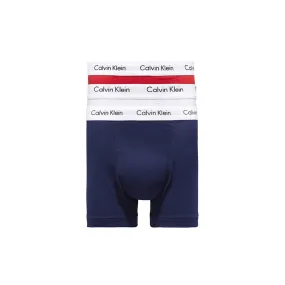 Calvin Klein Modern Cotton Stretch 3 Pack Navy/White/Red Trunks
