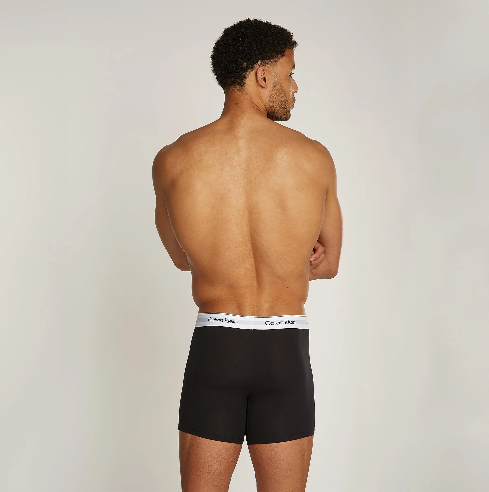 Calvin Klein MODERN COTTON STRETCH Mens 3 Pack Boxer Briefs Black/White