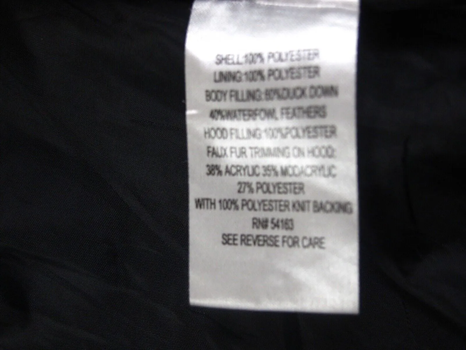 Calvin Klein Womens Puffer Hooded Jacket Full Zip Long Sleeves Black Size 1X