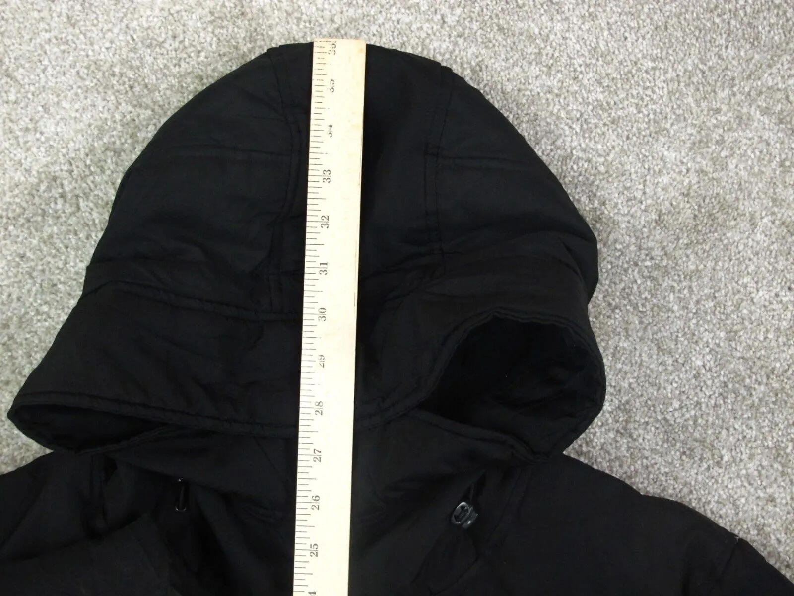 Calvin Klein Womens Puffer Hooded Jacket Full Zip Long Sleeves Black Size 1X