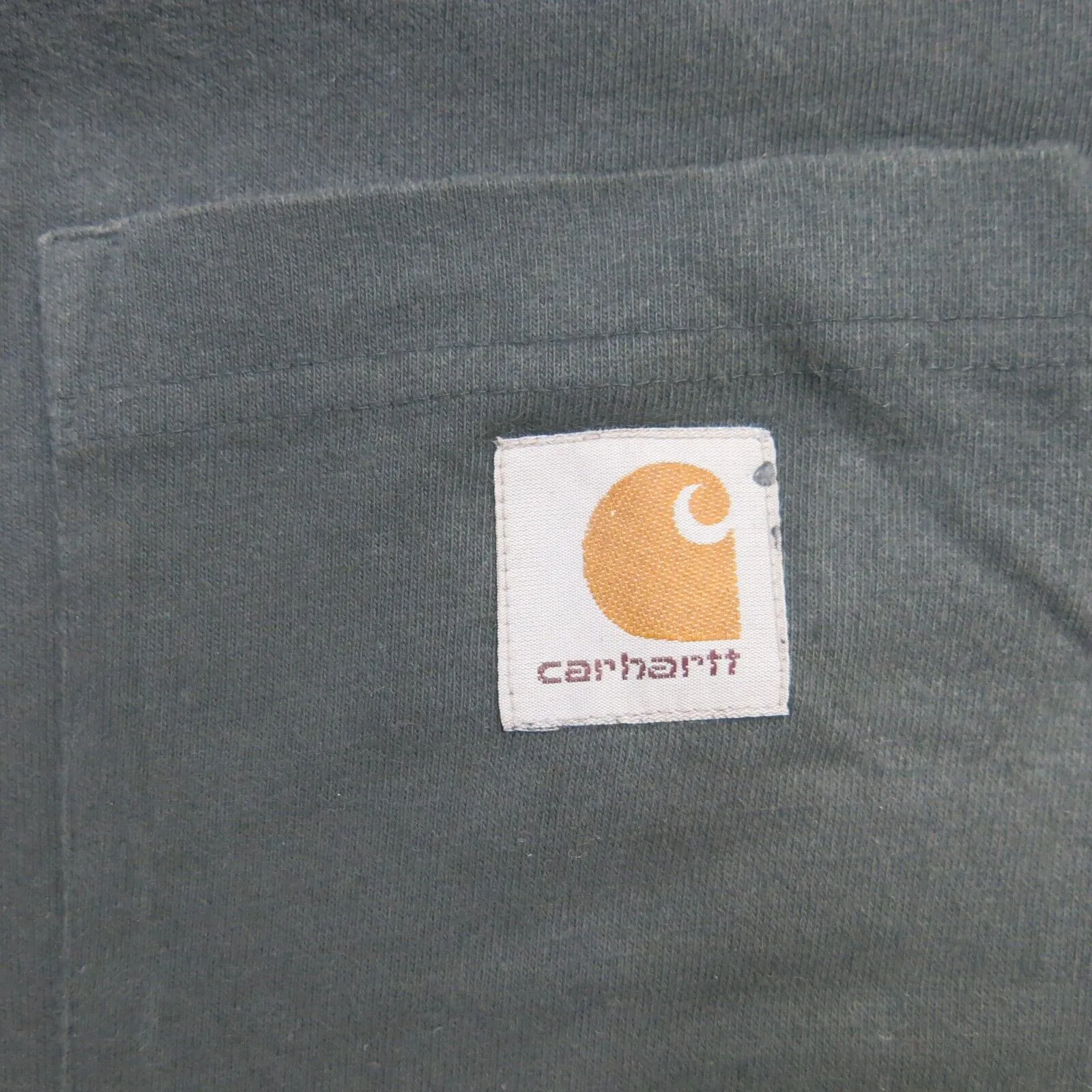 Carhartt Shirt Mens XL Black Short Sleeve Original Fit Logo Work Wear Pocket Tee