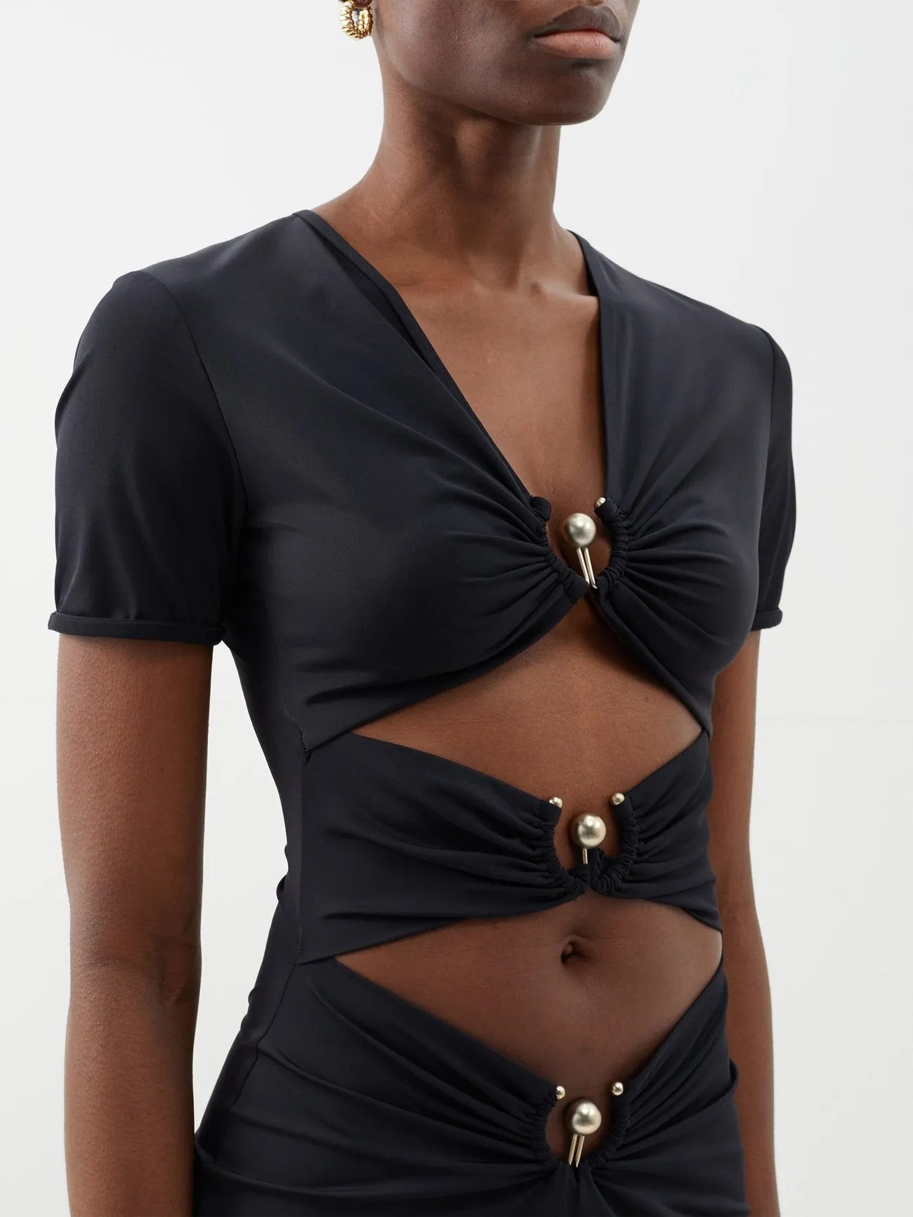 Christopher Esber Pierced Orbit Dress - Size 14