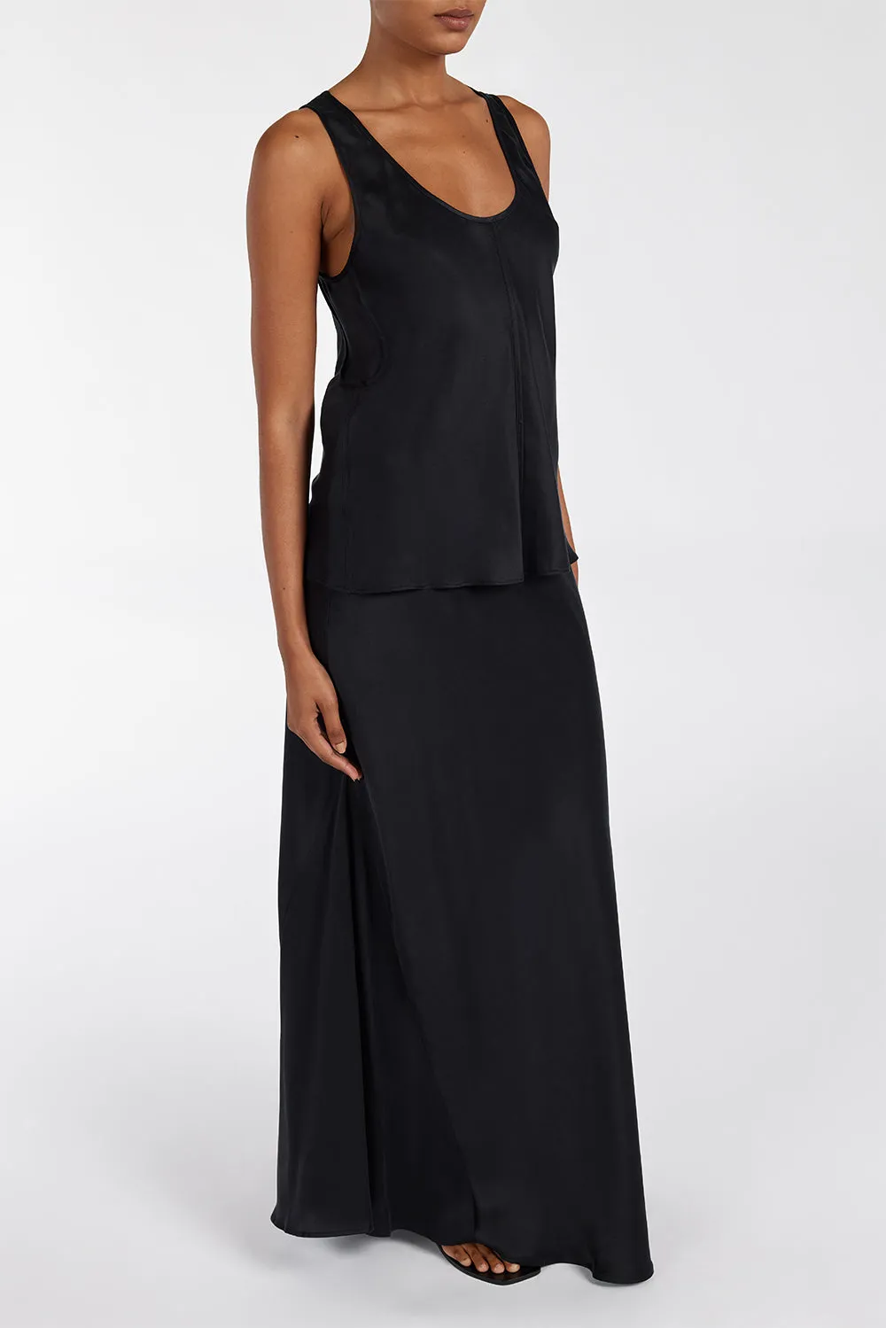 COLETTE BLACK SILK SKIRT