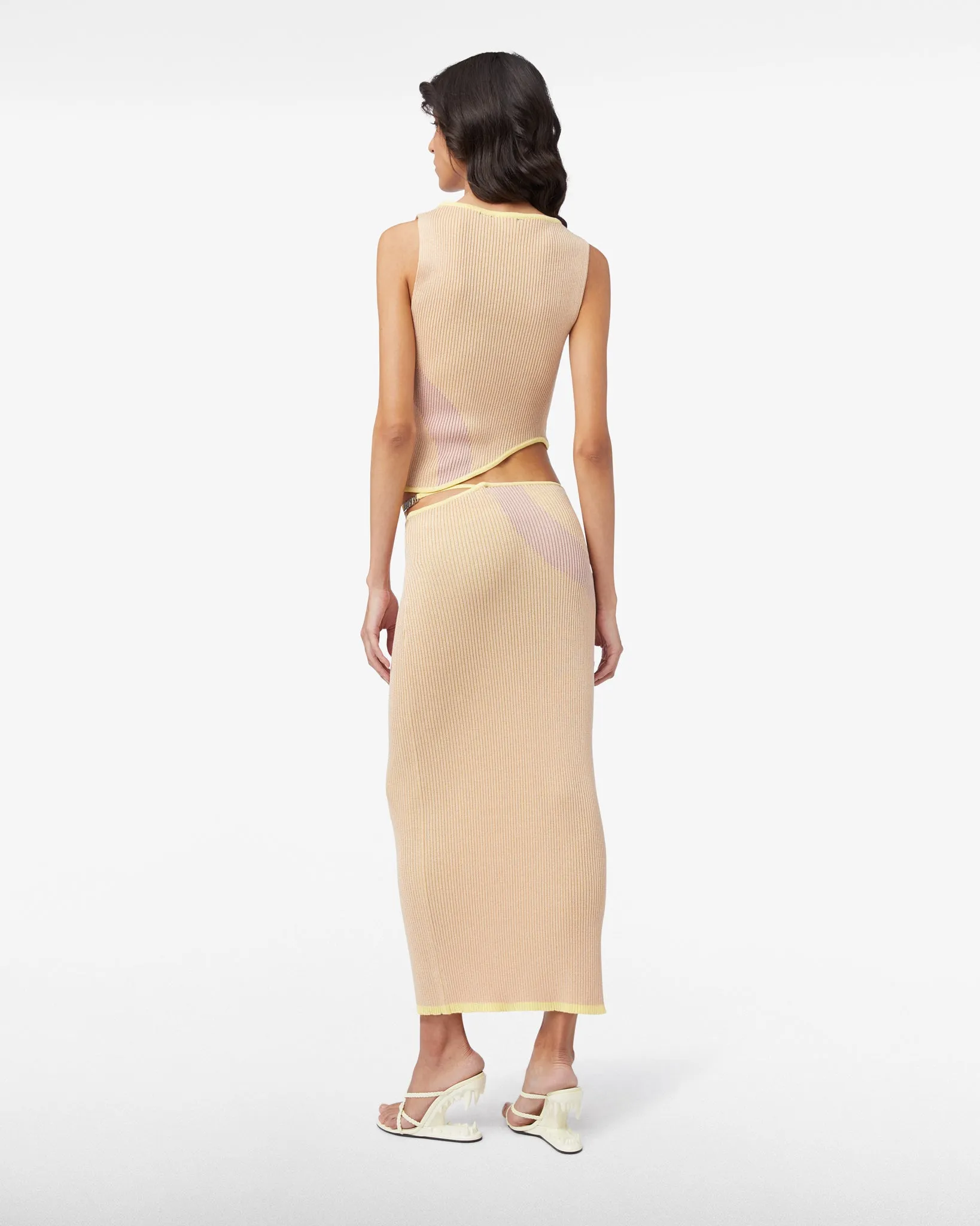 Comma Knit Long Skirt