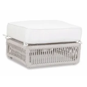 Dana Rope Ottoman with Cushions - Linen Canvas