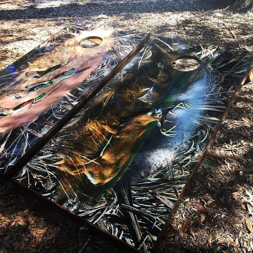 Deer Hunting Cornhole Set With Bean Bags