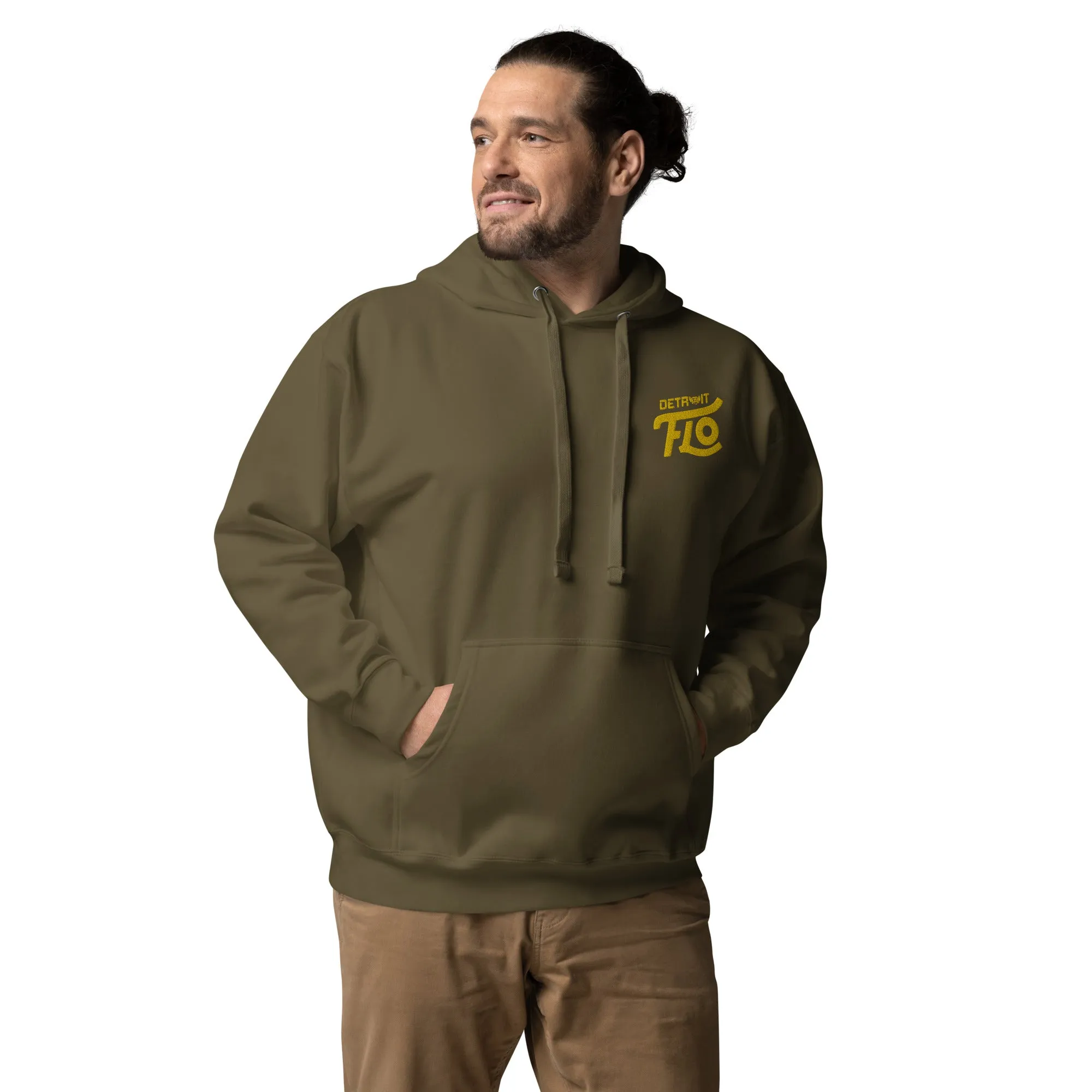 Detroit FLO Hoodie (Embroidered Gold)