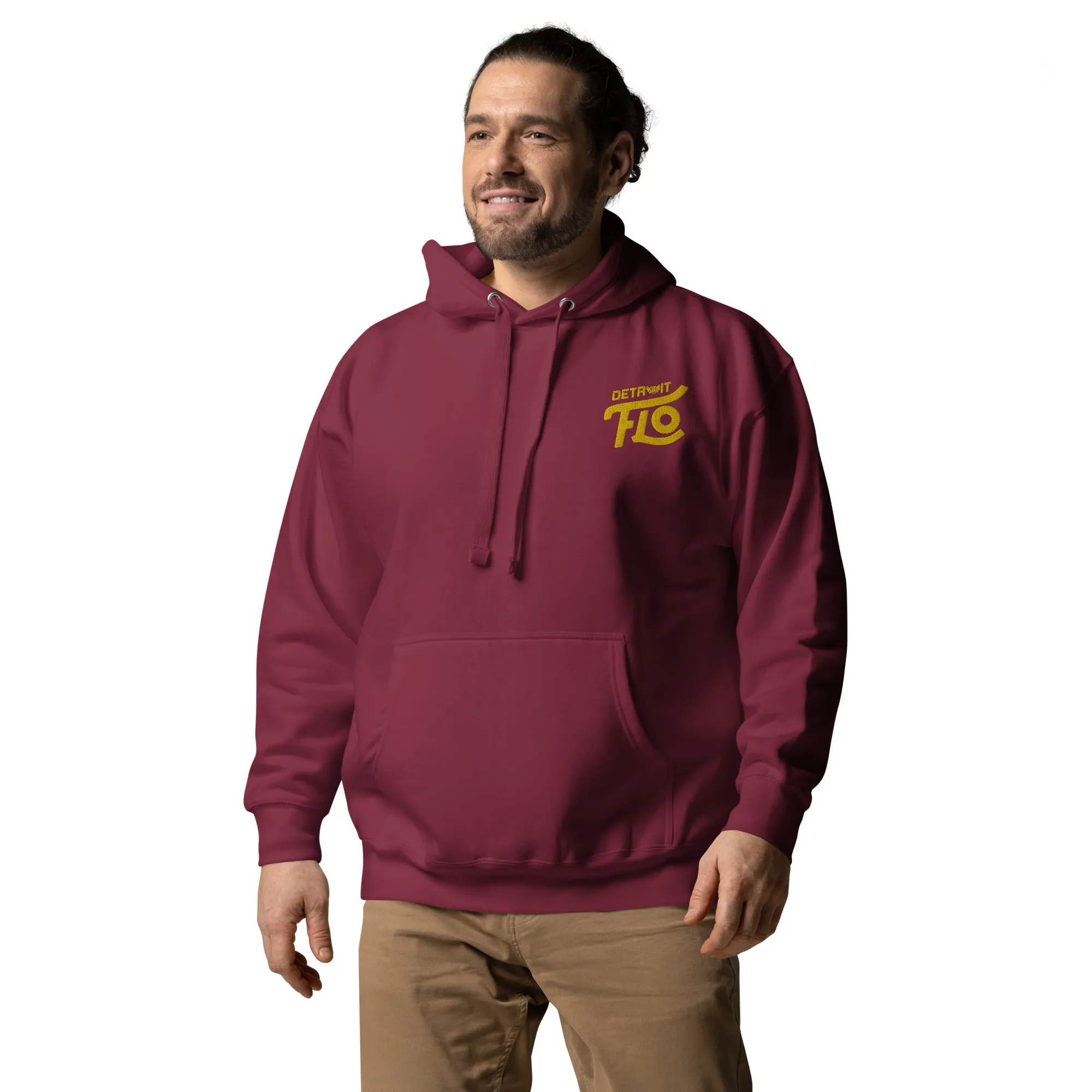 Detroit FLO Hoodie (Embroidered Gold)
