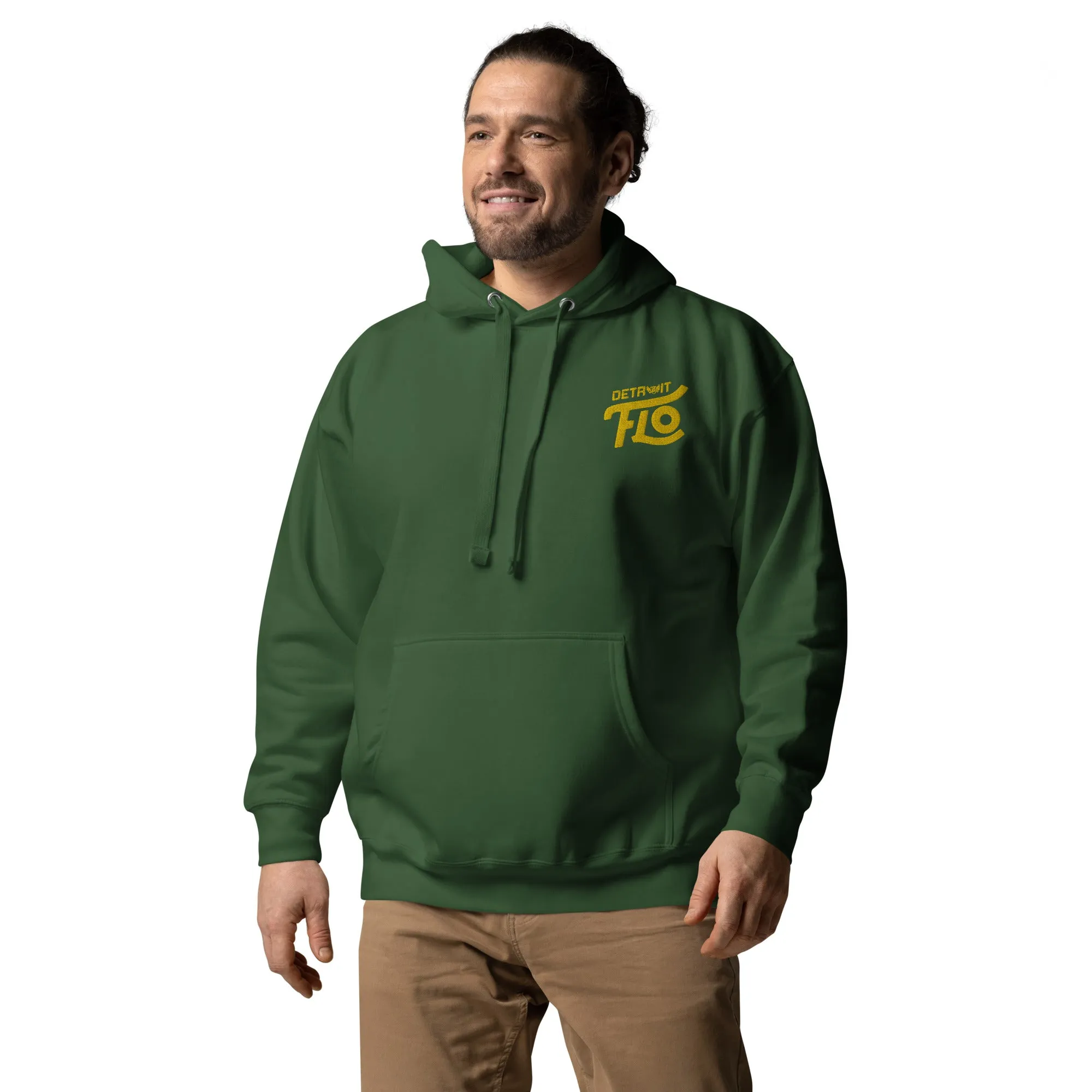 Detroit FLO Hoodie (Embroidered Gold)