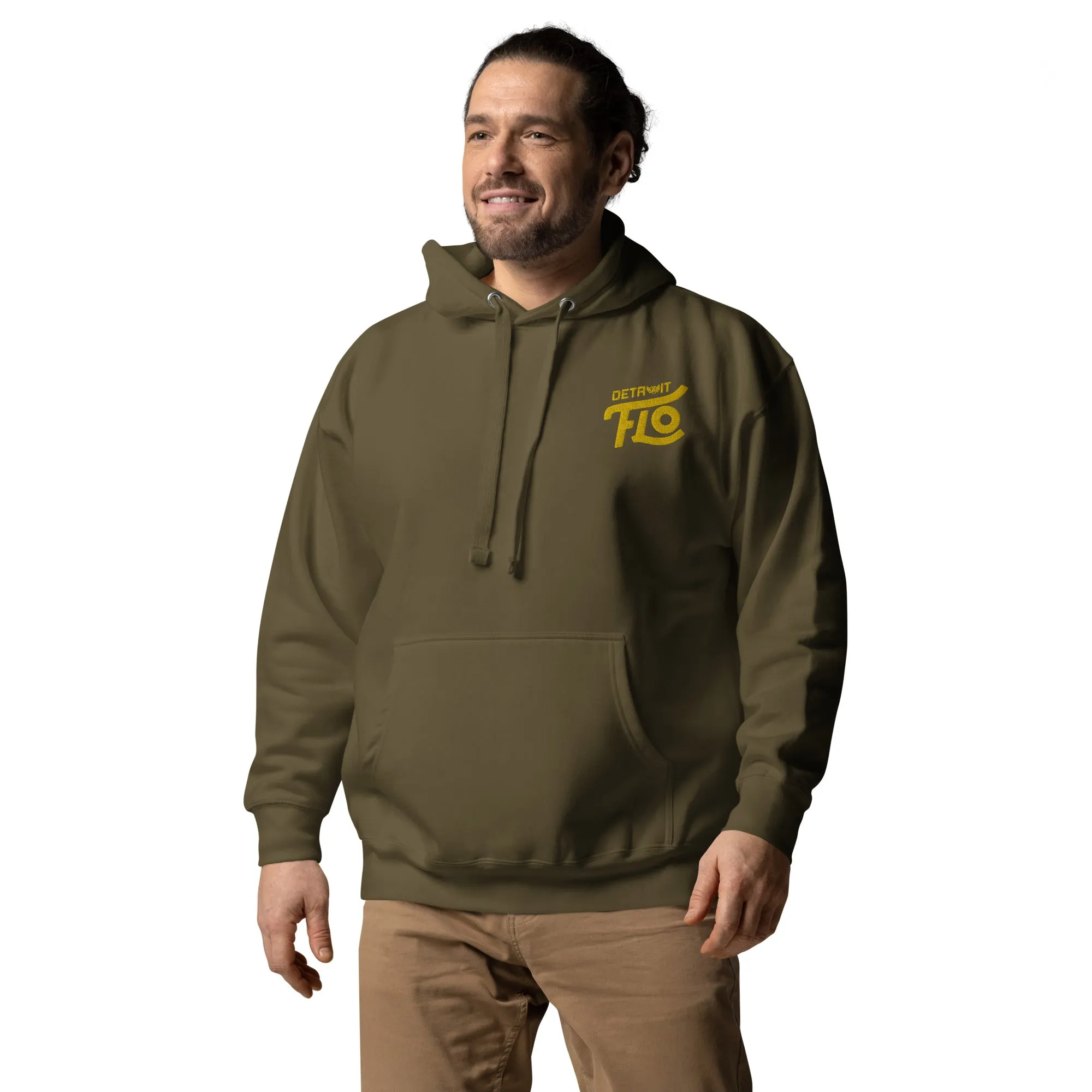 Detroit FLO Hoodie (Embroidered Gold)