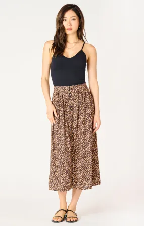 Dex Animal Print Midi Skirt