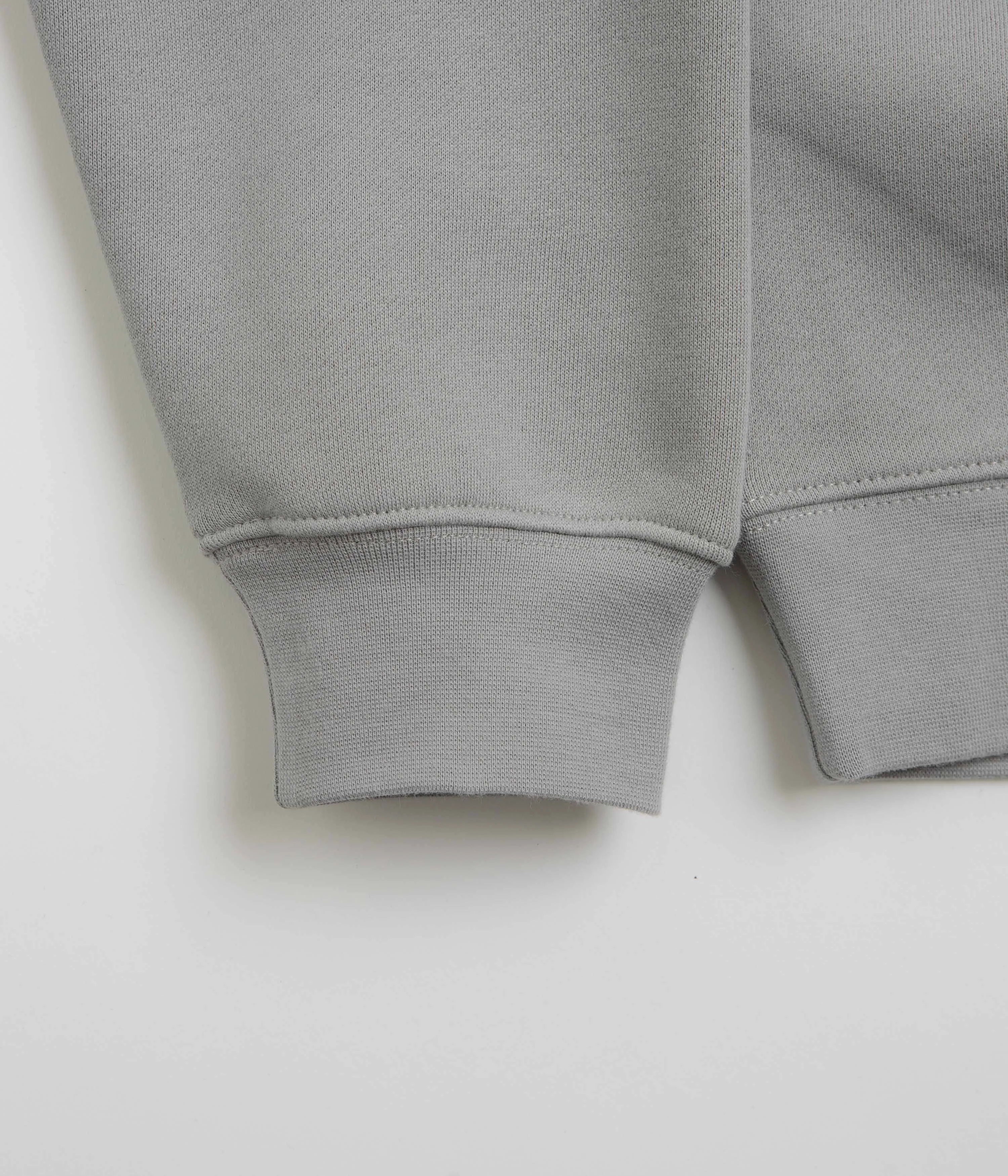 Dime Cursive Zip Hoodie - Stone Silver