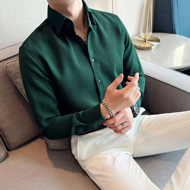 Dorian® | Luxe Waffle-Knit Shirt