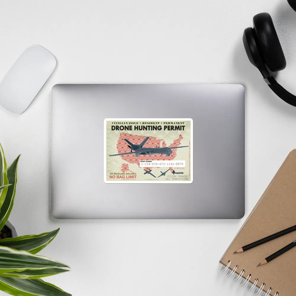 Drone Hunting Permit Sticker