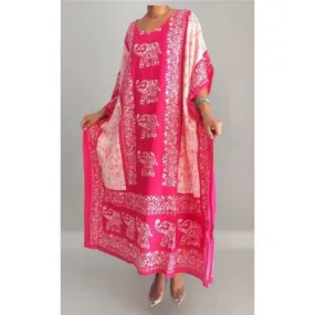 Ethnic Tribal Long Kaftan Loungewear Robe Duster Dress