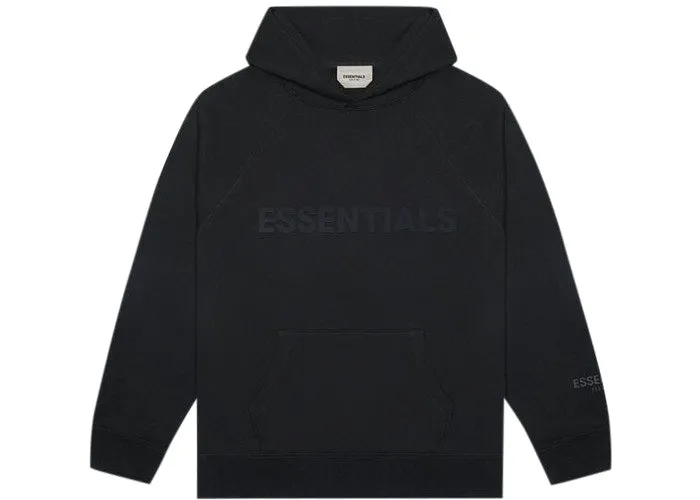 FEAR OF GOD ESSENTIALS "3D Silicon" Hoodie Black