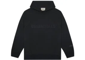 FEAR OF GOD ESSENTIALS "3D Silicon" Hoodie Black