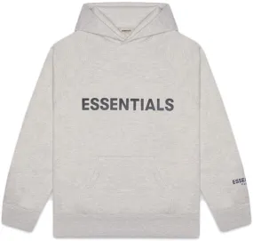 FEAR OF GOD ESSENTIALS "3D Silicon" Hoodie Heather Oatmeal