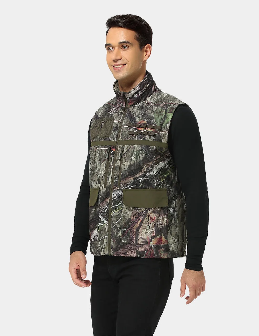 Final Sale - Men's Heated Hunting Vest - Camouflage, Mossy Oak® Country DNA (Apparel Only)
